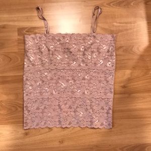 Frenchie size medium camisole in pearl pink.